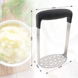 Stainless Steel Potato Masher Home Manual Potato Press Kitchen Sweet Potato Mud Mash Tool - Extra Image