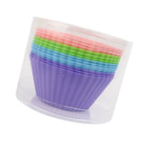 12pcs Silicone Baking Cups High Temperature Resistant Food Grade Silicone Muffin Cups for Party