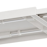 Tabletop Kitchen Storage Rack White Plastic Double Layers Telescopic Kitchen Shelf Organizer for Home Stove Basin 8512 1