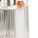 Kitchen Knife Utensil Holder Rotating Knife Block Holder with Scissors Slot Multifunctional Countertop Utensil Organizer White - Extra Image