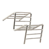 Stainless Steel V Shaped Taco Holder Corn Roll Spring Roll Taco Stand Home Pancake Food Rack 1‑2 Grids 6.3x9.5x4.5cm/2.5x3.7x1.8in