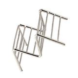 Stainless Steel V Shaped Taco Holder Corn Roll Spring Roll Taco Stand Home Pancake Food Rack 1‑2 Grids 6.3x9.5x4.5cm/2.5x3.7x1.8in