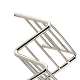Stainless Steel V Shaped Taco Holder Corn Roll Spring Roll Taco Stand Home Pancake Food Rack 1‑2 Grids 6.3x9.5x4.5cm/2.5x3.7x1.8in - Close-Up Angle
