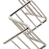Stainless Steel V Shaped Taco Holder Corn Roll Spring Roll Taco Stand Home Pancake Food Rack 1‑2 Grids 6.3x9.5x4.5cm/2.5x3.7x1.8in
