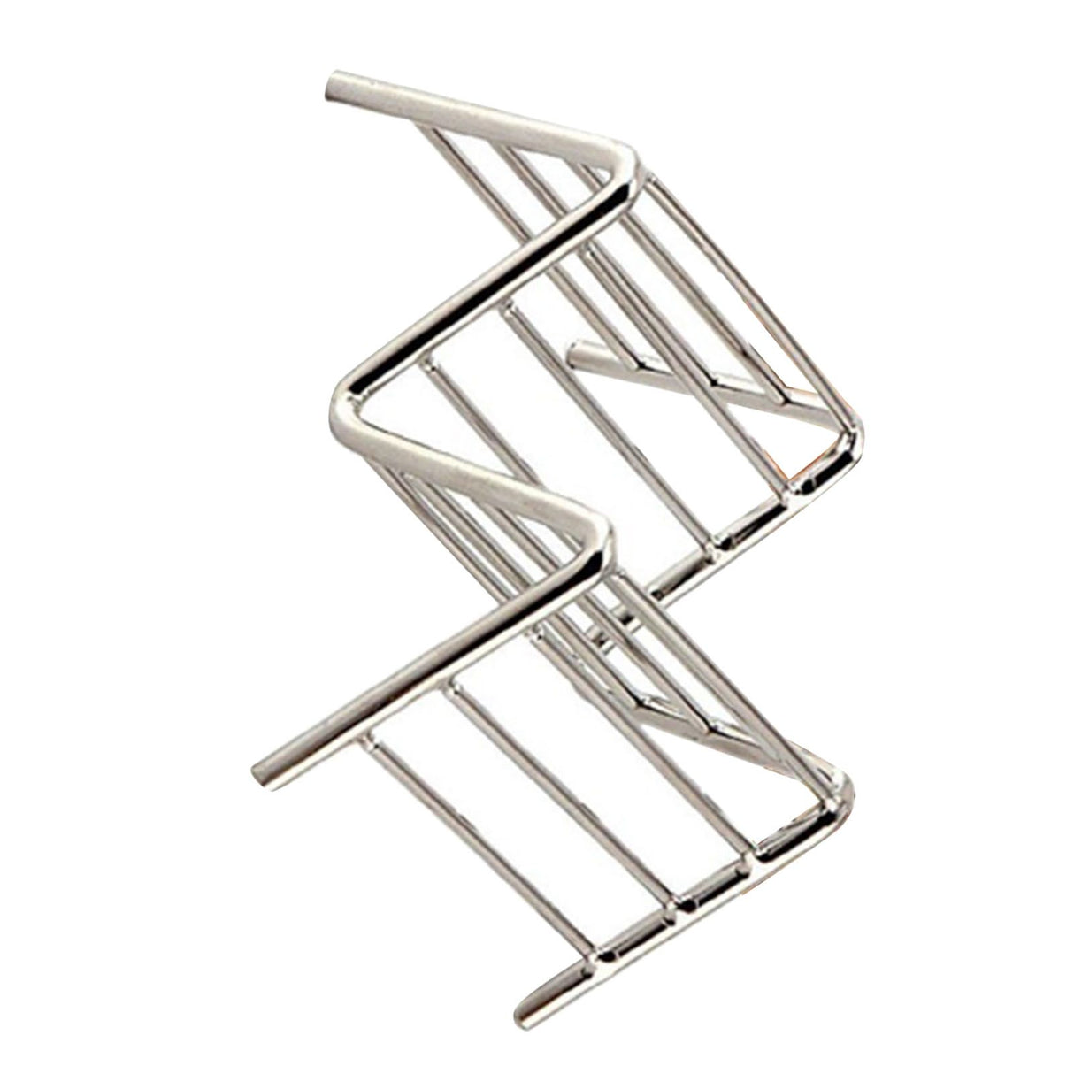 Stainless Steel V Shaped Taco Holder Corn Roll Spring Roll Taco Stand Home Pancake Food Rack 1‑2 Grids 6.3x9.5x4.5cm/2.5x3.7x1.8in