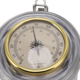Cigar Jar Stainless Steel Silicone Ring with Hygrometer Waterproof Sealed Storage Jar for Home 96mmx103mm/3.8x4.1in