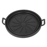 Foldable Fryer Silicone Liner Food Grade High Temperature Resistant Round Fryer Silicone Pot Black Diameter 19CM