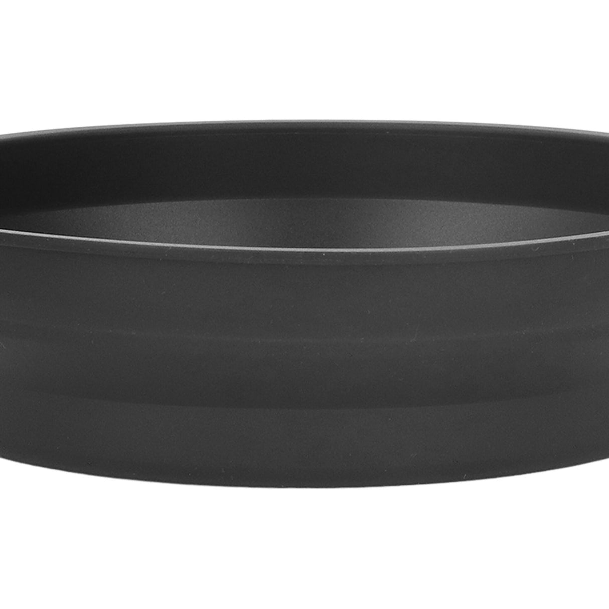 Foldable Fryer Silicone Liner Food Grade High Temperature Resistant Round Fryer Silicone Pot Black Diameter 19CM