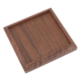 Black Walnut Tray Simple Fashion Serving Tray Serve Tea Fruit Cheese Wine Or Meals Small Square - Side View