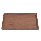 Black Walnut Tray Simple Fashion Serving Tray Serve Tea Fruit Cheese Wine Or Meals Small Rectangle