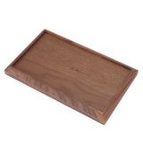 Black Walnut Tray Simple Fashion Serving Tray Serve Tea Fruit Cheese Wine Or Meals Small Rectangle