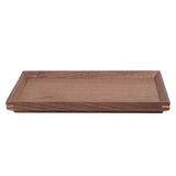 Black Walnut Tray Simple Fashion Serving Tray Serve Tea Fruit Cheese Wine Or Meals Small Rectangle - Extra Image