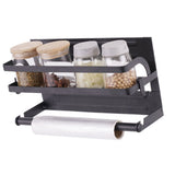 Refrigerator Magnetic Storage Shelf Organizer Strong Magnetic Spice Rack for Refrigerator B Style Single Layer