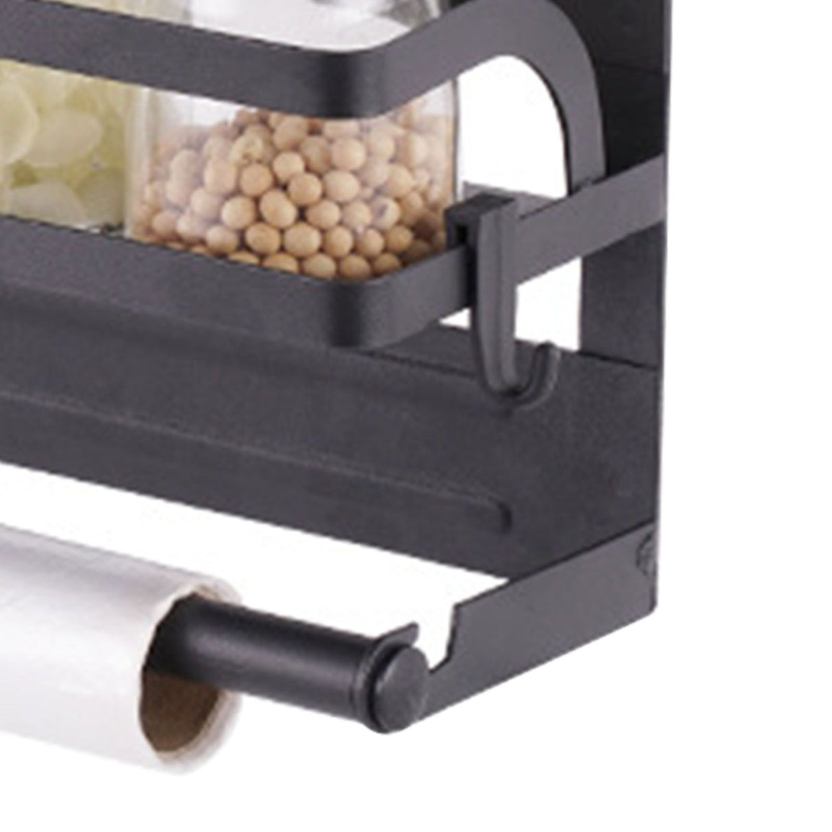 Refrigerator Magnetic Storage Shelf Organizer Strong Magnetic Spice Rack for Refrigerator B Style Single Layer