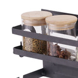 Refrigerator Magnetic Storage Shelf Organizer Strong Magnetic Spice Rack for Refrigerator B Style Single Layer