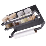 Refrigerator Magnetic Storage Shelf Organizer Strong Magnetic Spice Rack for Refrigerator B Style Single Layer