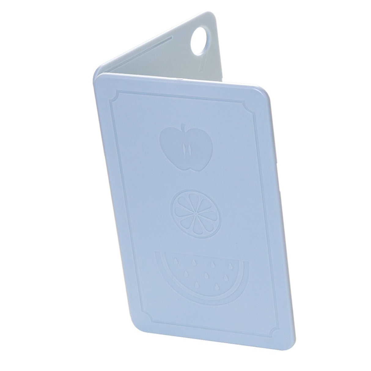 Foldable Kitchen Cutting Board Portable Plastic Fruit Chopping Board for Outdoor Picnic Camping Nordic Grey Blue 20x12.5x0.8cm