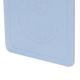 Foldable Kitchen Cutting Board Portable Plastic Fruit Chopping Board for Outdoor Picnic Camping Nordic Grey Blue 20x12.5x0.8cm - Close-Up Angle