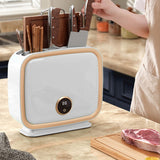 Wall Mounted Knife Holder Utensil Drying Rack Hot Air Circulation Knife Chopping Board Tableware Stand CN Plug 220V - Rear View