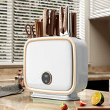 Wall Mounted Knife Holder Utensil Drying Rack Hot Air Circulation Knife Chopping Board Tableware Stand CN Plug 220V