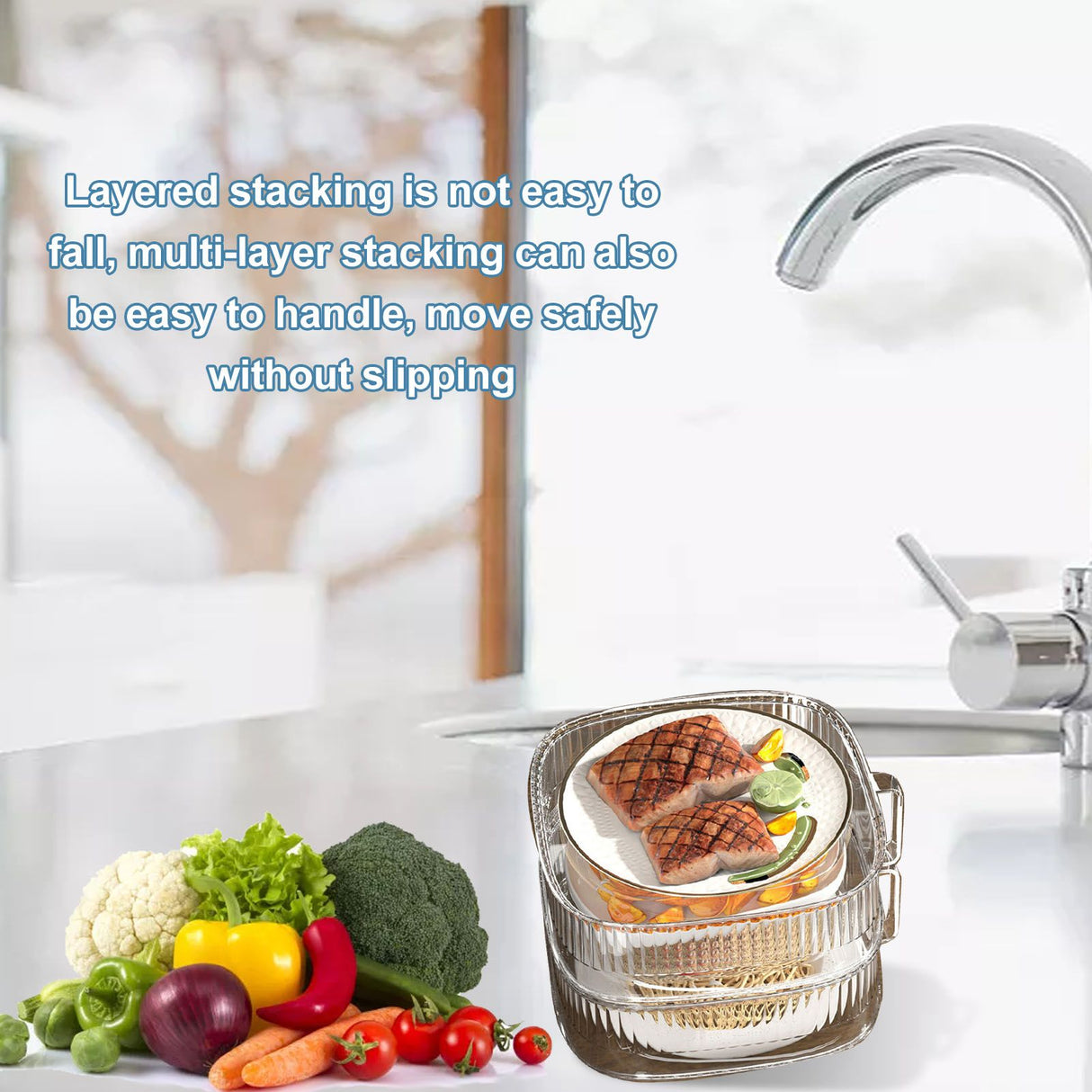 Insulation Vegetable Dish Cover Multifunctional Leftovers Cover Kitchen Table Dustproof Food Covers 2 Layers