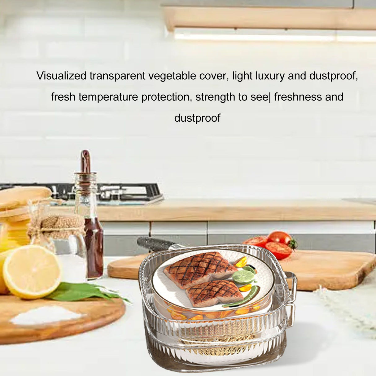 Insulation Vegetable Dish Cover Multifunctional Leftovers Cover Kitchen Table Dustproof Food Covers 2 Layers