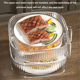 Insulation Vegetable Dish Cover Multifunctional Leftovers Cover Kitchen Table Dustproof Food Covers 2 Layers - Extra Image