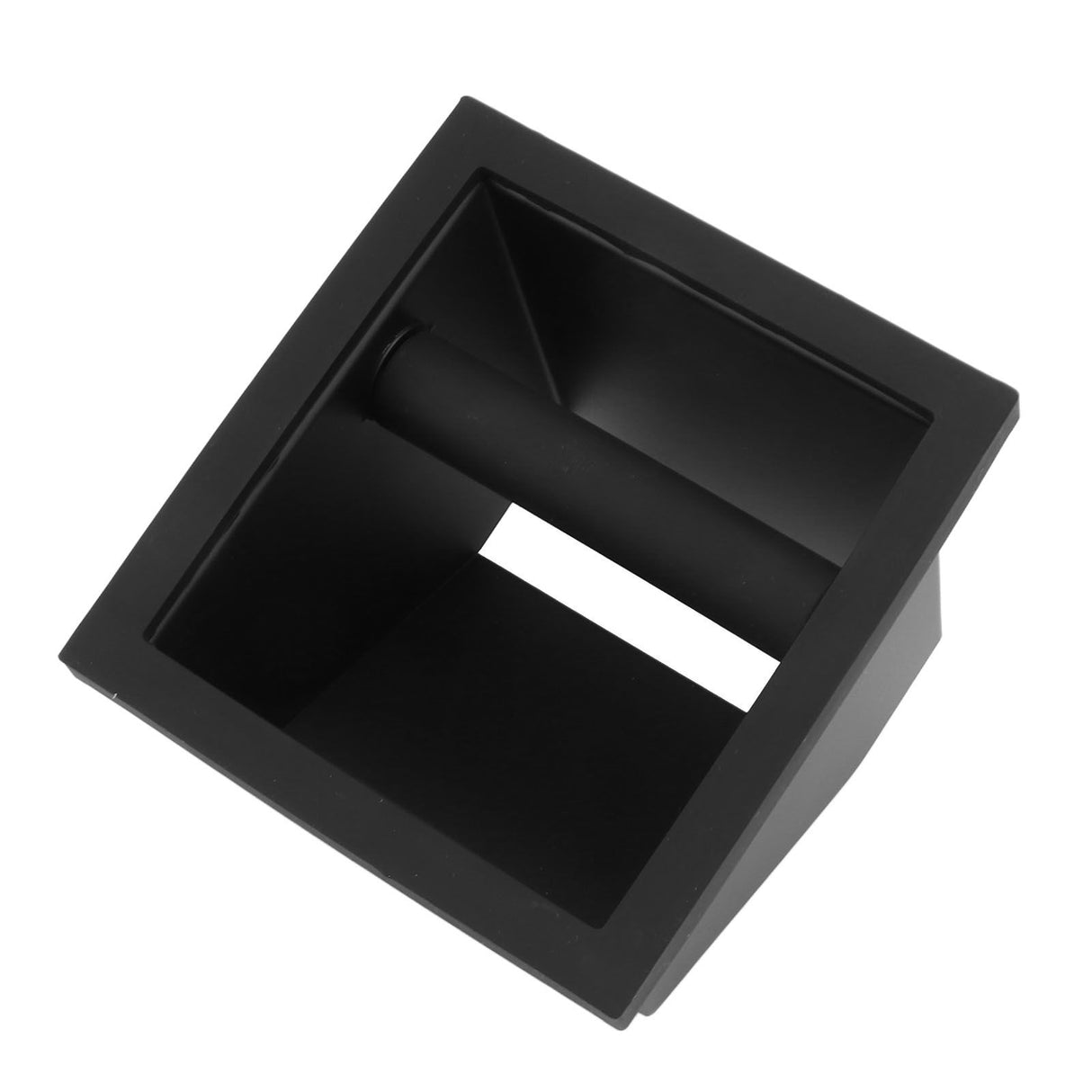 Coffee Knock Box Embedded Bottomless Coffee Knocking Slag Bucket Cafe Bar Powder Grounds Box Black