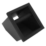 Coffee Knock Box Embedded Bottomless Coffee Knocking Slag Bucket Cafe Bar Powder Grounds Box Black - Rear View