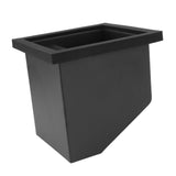 Coffee Knock Box Embedded Bottomless Coffee Knocking Slag Bucket Cafe Bar Powder Grounds Box Black