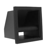 Coffee Knock Box Embedded Bottomless Coffee Knocking Slag Bucket Cafe Bar Powder Grounds Box Black - Low Angle