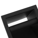 Coffee Knock Box Embedded Bottomless Coffee Knocking Slag Bucket Cafe Bar Powder Grounds Box Black