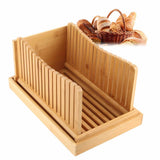 Bamboo Foldable Bread Slicing Guide Toast Loaf Cutting Guide Slicing Maker Kitchen DIY Baking Pastry Tools - Extra Image