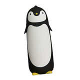 Water Bottle Penguin Design Heat Insulation 300ml Portable Water Cup for Outdoor Black - Front View