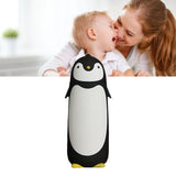 Water Bottle Penguin Design Heat Insulation 300ml Portable Water Cup for Outdoor Black - Rear View
