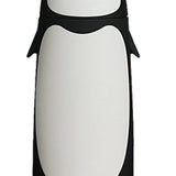 Water Bottle Penguin Design Heat Insulation 300ml Portable Water Cup for Outdoor Black - Low Angle