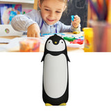 Water Bottle Penguin Design Heat Insulation 300ml Portable Water Cup for Outdoor Black - Extra Image