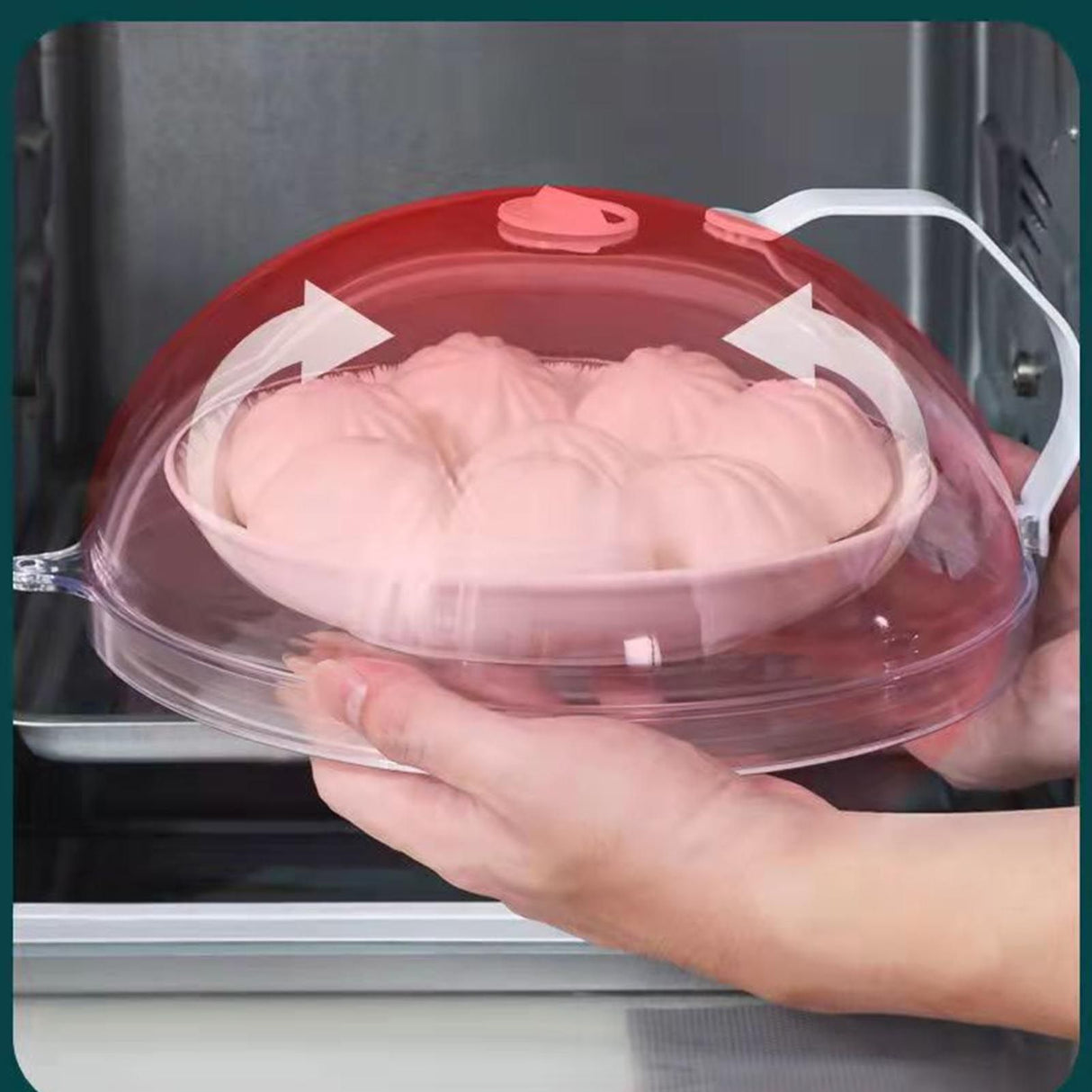 Microwave Oven Splatter Cover High Temperature Resistant Plastic Splash Guard Lid for Kitchen Upgrade Type