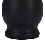 8oz 304 Stainless Steel Gourd Cup Double Layers Vacuum Insulation Cup with Straw Brush Black