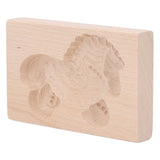 Animal Cookie Mold Lovely Vivid Wooden Biscuit Press Stamp Easy Demoulding Smoothly Cookie Mold Trojan Horse