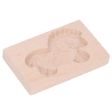 Animal Cookie Mold Lovely Vivid Wooden Biscuit Press Stamp Easy Demoulding Smoothly Cookie Mold Trojan Horse