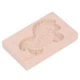Animal Cookie Mold Lovely Vivid Wooden Biscuit Press Stamp Easy Demoulding Smoothly Cookie Mold Trojan Horse - Close-Up Angle