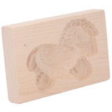 Animal Cookie Mold Lovely Vivid Wooden Biscuit Press Stamp Easy Demoulding Smoothly Cookie Mold Trojan Horse - Low Angle