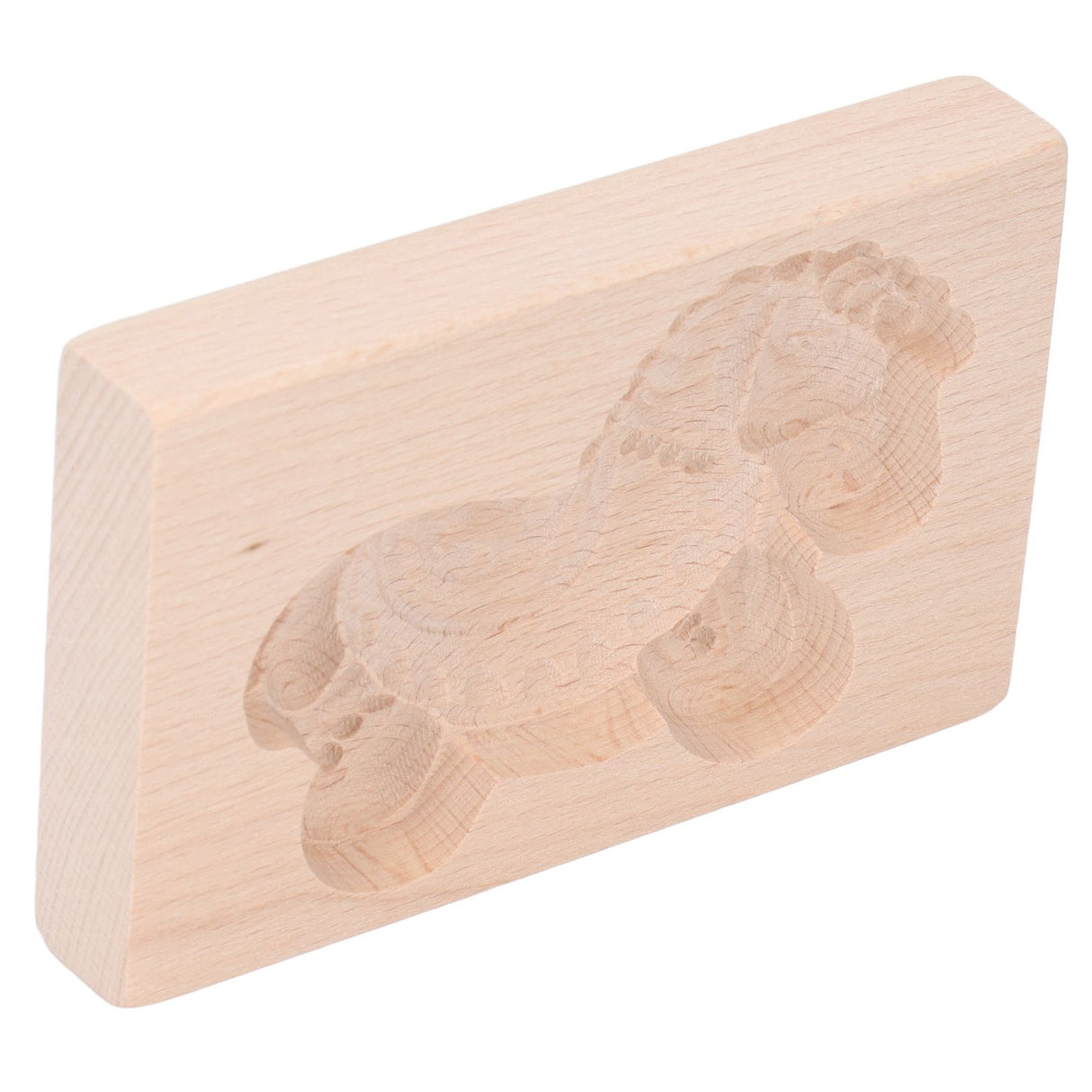 Animal Cookie Mold Lovely Vivid Wooden Biscuit Press Stamp Easy Demoulding Smoothly Cookie Mold Trojan Horse