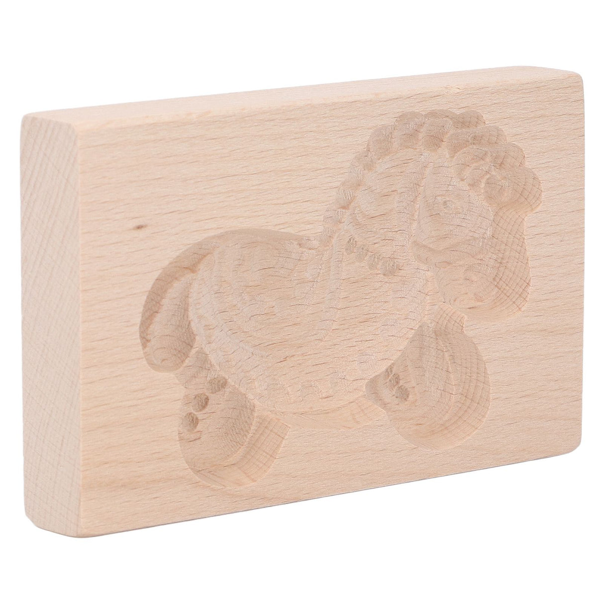 Animal Cookie Mold Lovely Vivid Wooden Biscuit Press Stamp Easy Demoulding Smoothly Cookie Mold Trojan Horse