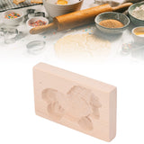 Animal Cookie Mold Lovely Vivid Wooden Biscuit Press Stamp Easy Demoulding Smoothly Cookie Mold Trojan Horse