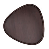 Wood Serving Tray Sturdy Bamboo Simple Elegant Triangular Multifunction Wooden Tea Tray for Cafe Office Dining Table Small