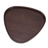 Wood Serving Tray Sturdy Bamboo Simple Elegant Triangular Multifunction Wooden Tea Tray for Cafe Office Dining Table Small