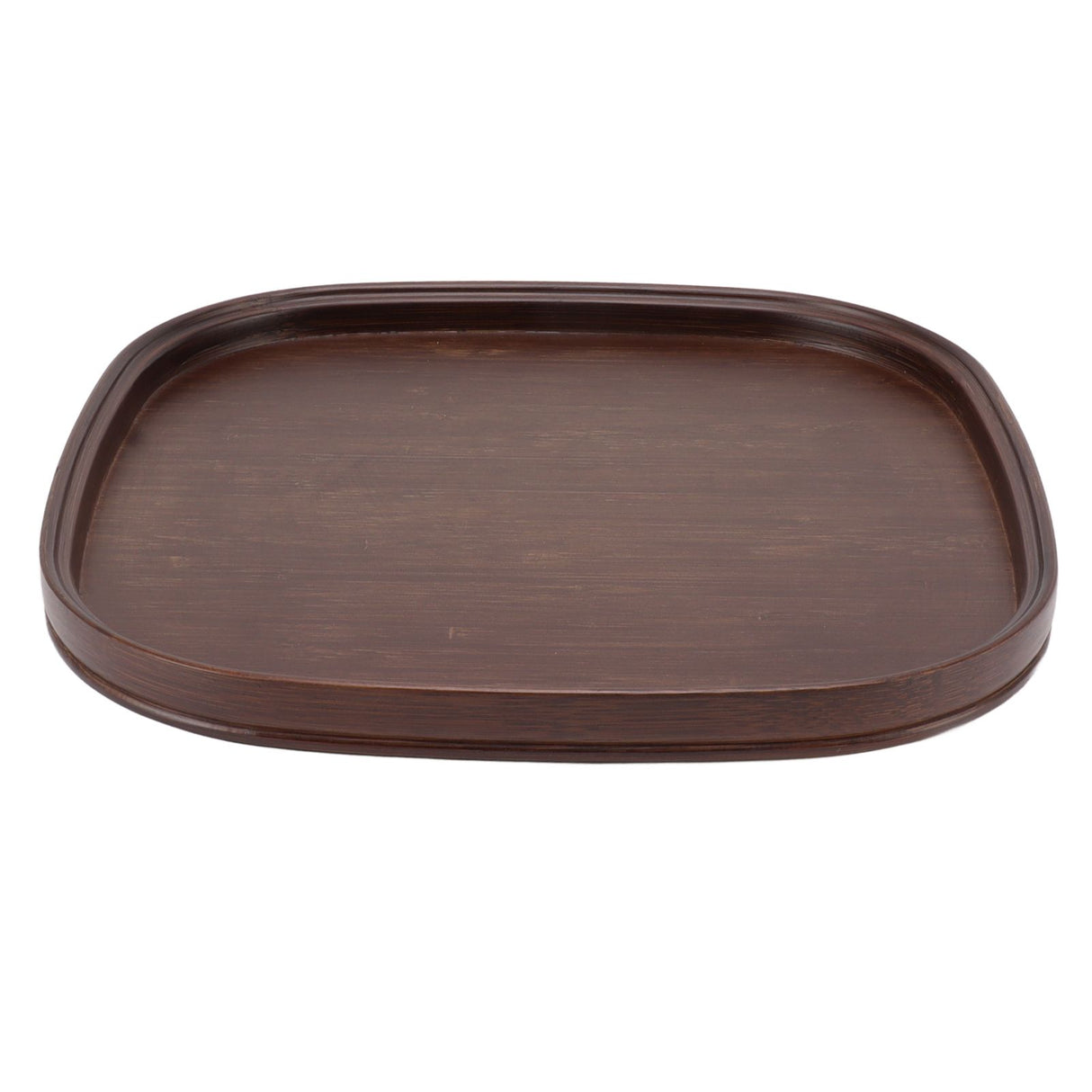 Tea Tray Bamboo Teaboard Refreshment Dried Fruit Teacup Serving Plate Walnut Wood Color L