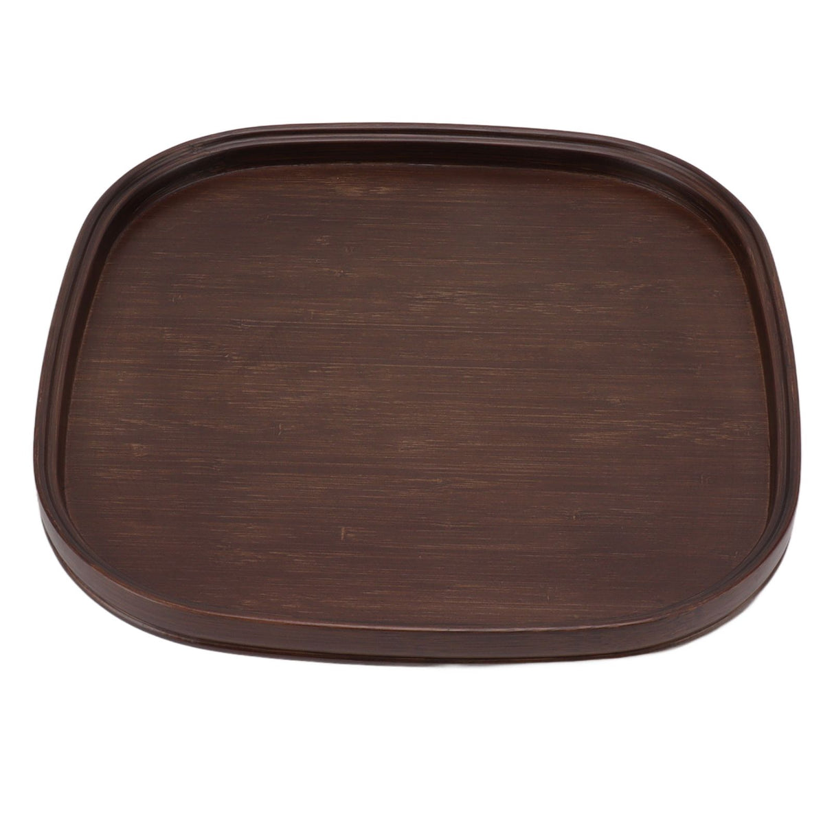 Tea Tray Bamboo Teaboard Refreshment Dried Fruit Teacup Serving Plate Walnut Wood Color L